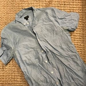 Jcrew Short Sleeved Button Down, Slim Fit S